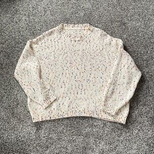 CUPSHE Womens Sweaters Confetti Ribbed Knit Pullover Sweater